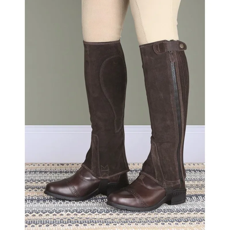 Moretta Adult Suede Half Chaps Brown